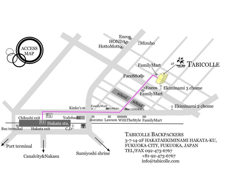 Tabicolle Backpackers Hostel Fukuoka  Kültér fotó